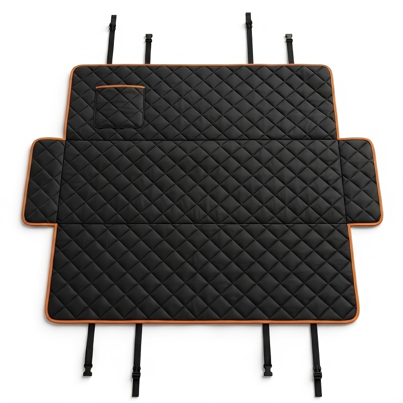 TEMU Pet Car Seat Cover, Thickened Mat, Rear Pet Seat Cover Set, Anti-scratch, Non-slip And Durable. Reinforced Headrest Straps, And Remove, Wipe