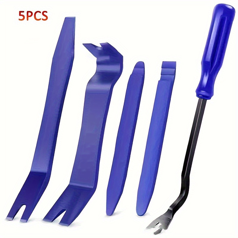 

5pcs Car Audio & Dashboard Trim Removal Tool Kit - Anti-scratch, Plastic Pry Tools For Door Panels & Audio Systems