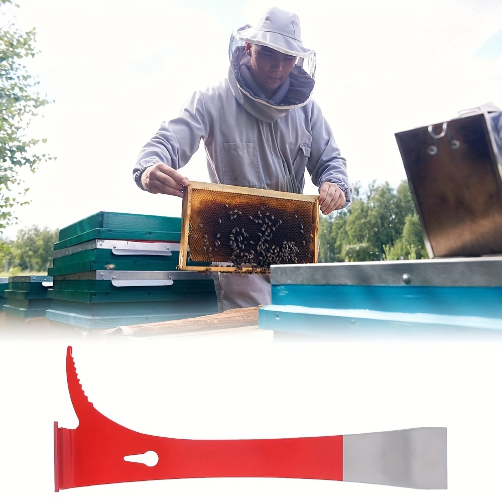 Half Red Paint Thumb Beehive Scraper Beekeeping Tools