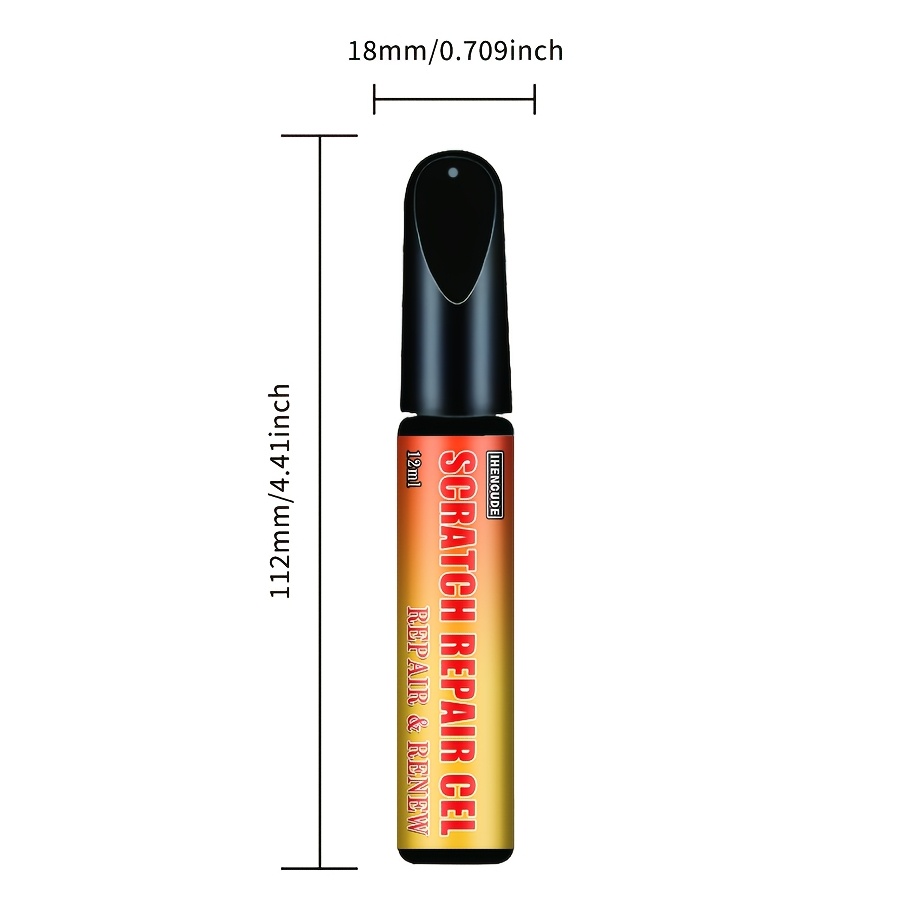 Image of Car Scratch Repair Brush - Quickly Repairs Shallow And Deep Scratches, , Multiple Color Options For Car Care Supplies - Black, White, Red, Silvery