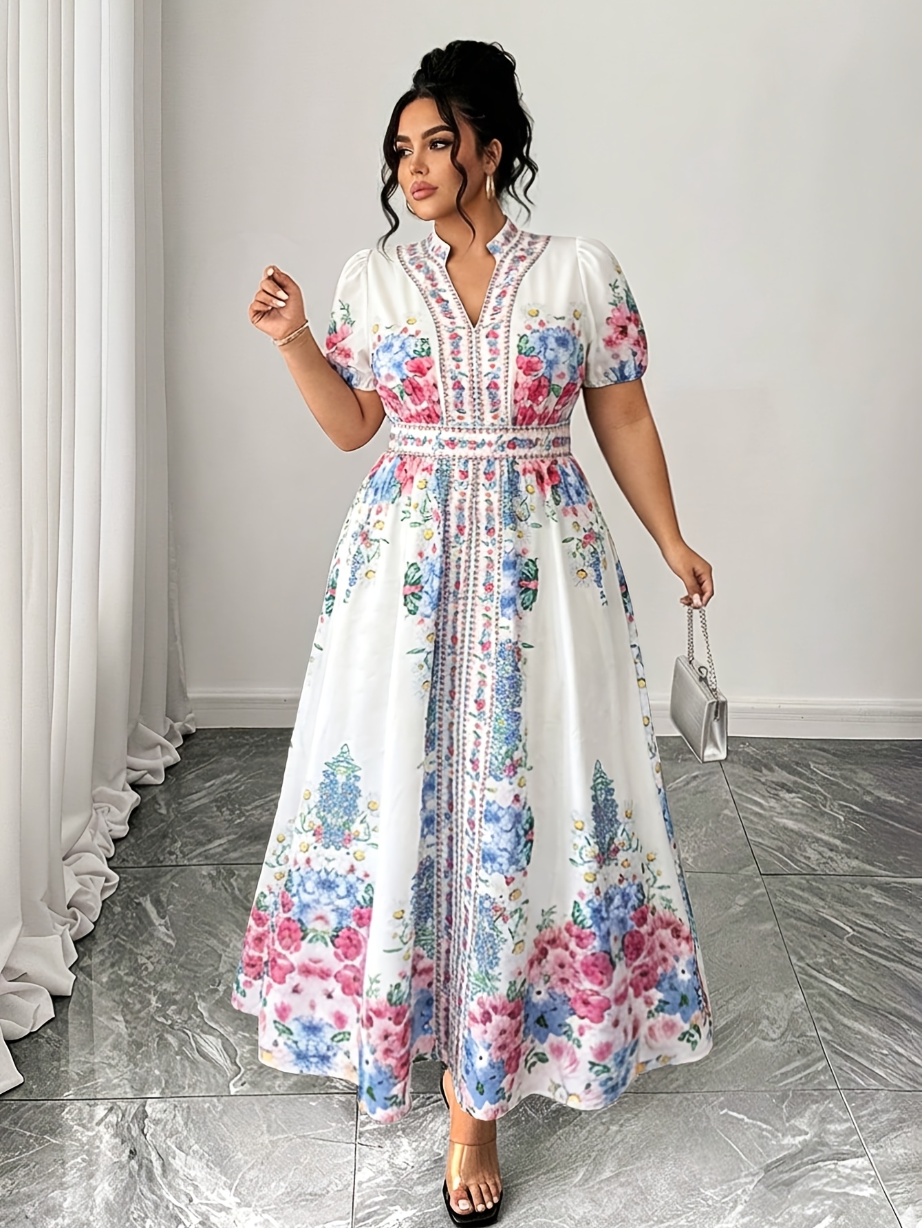 temu plus size maxi dresses summer dresses plus size maxi sold on Temu United States
