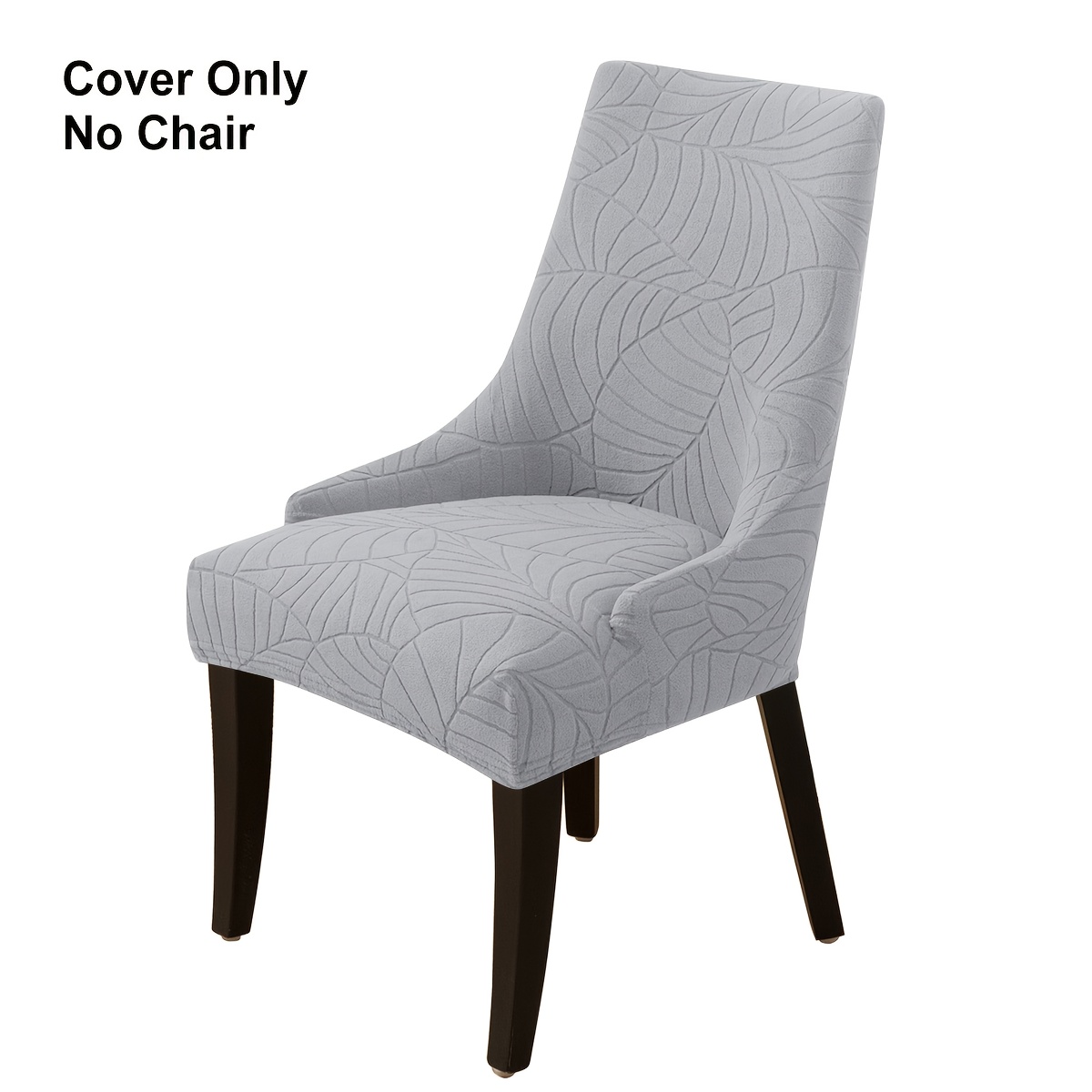 TEMU 1 elástica de franela con diseño de hojas para sillón, para silla de comedor para hotel o hogar