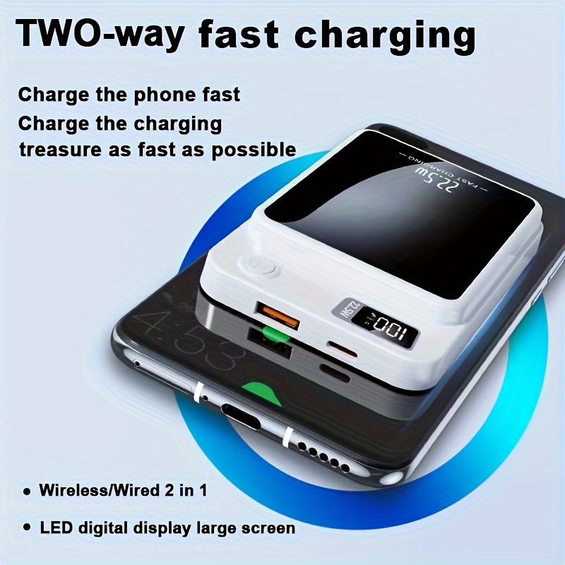 

Magnetic Wireless Charging Source Capacity 5000mah Mobile To Carry-