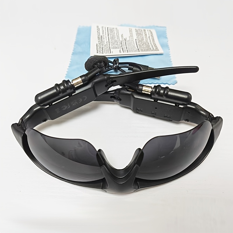 TEMU Wireless Sunglasses With Glasses, Wireless 5.4, Microphone And Noise Reduction, Suitable For Driving Cycling And Outdoor Sports, With Storage