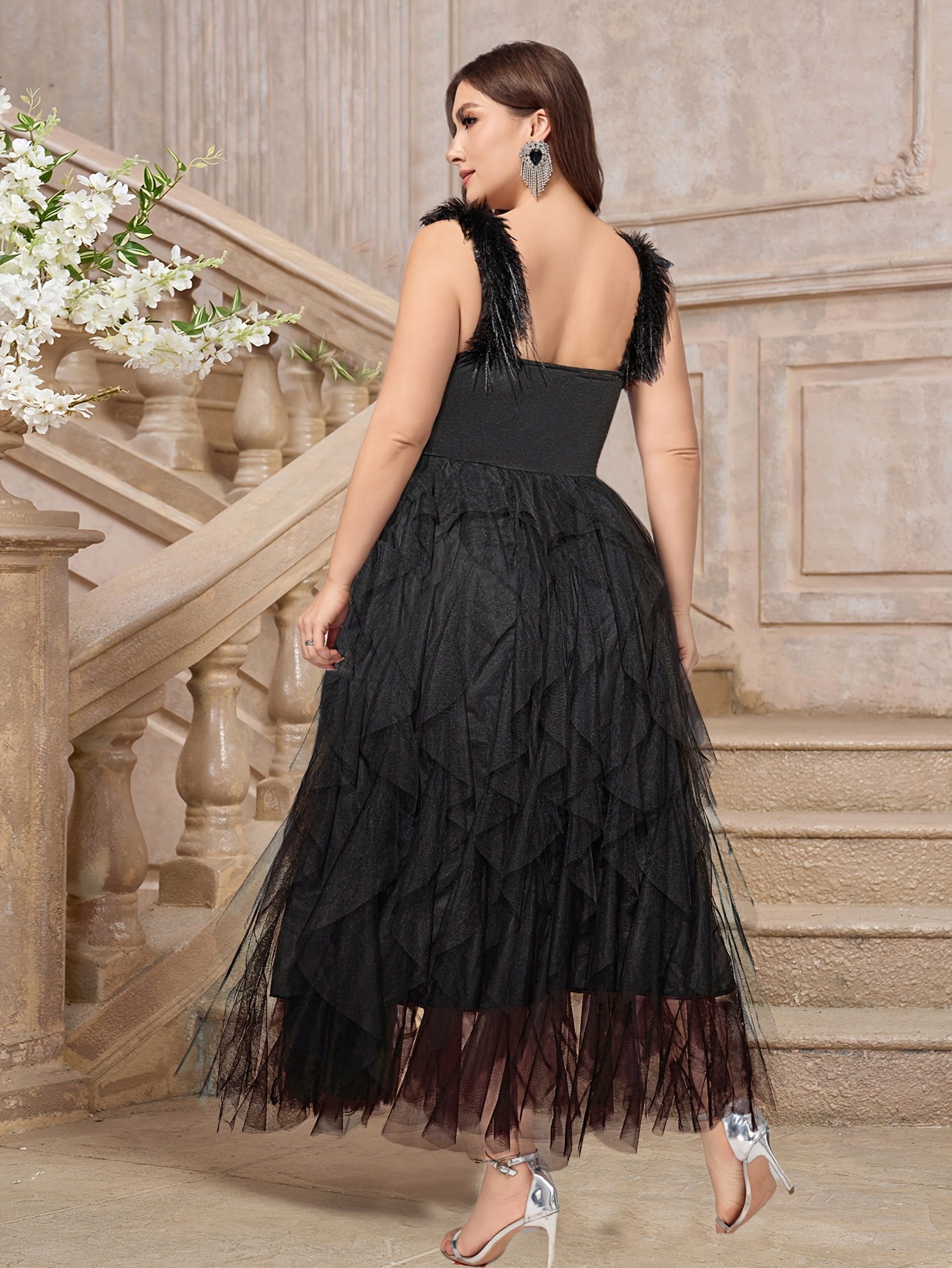 knee length dresses for ladies Peek A Boo I See You Dress (Black) main image 0