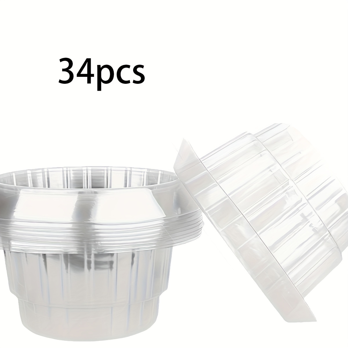 14/24/34pcs White Transparent Film Covers For Snail And Slug Protection - Reusable Plastic Plant Protectors Against Animals