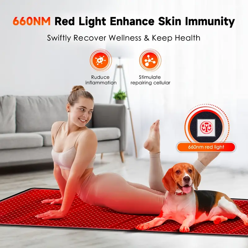 1440 led red light pad 1 7m pad 660nm 850nm full body mat for muscle recovery lower home use physical equipment Product details 3
