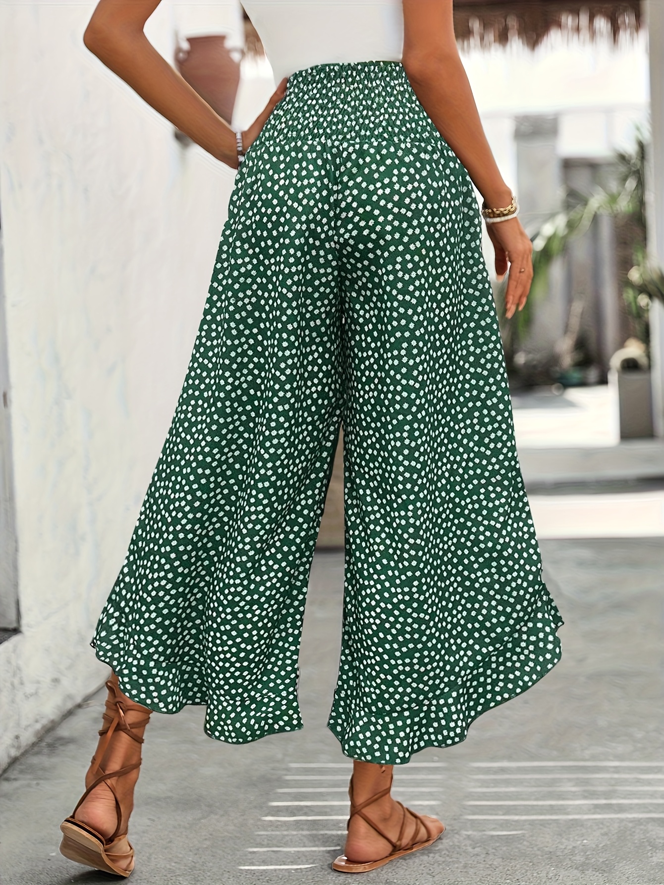 ＊韓国＊［FRAGFARM］Trumpet Flower Wide Pants 2color S,M 韓国＊［FRAGFARM］Trumpet Flower Wide Pants 2color S,M