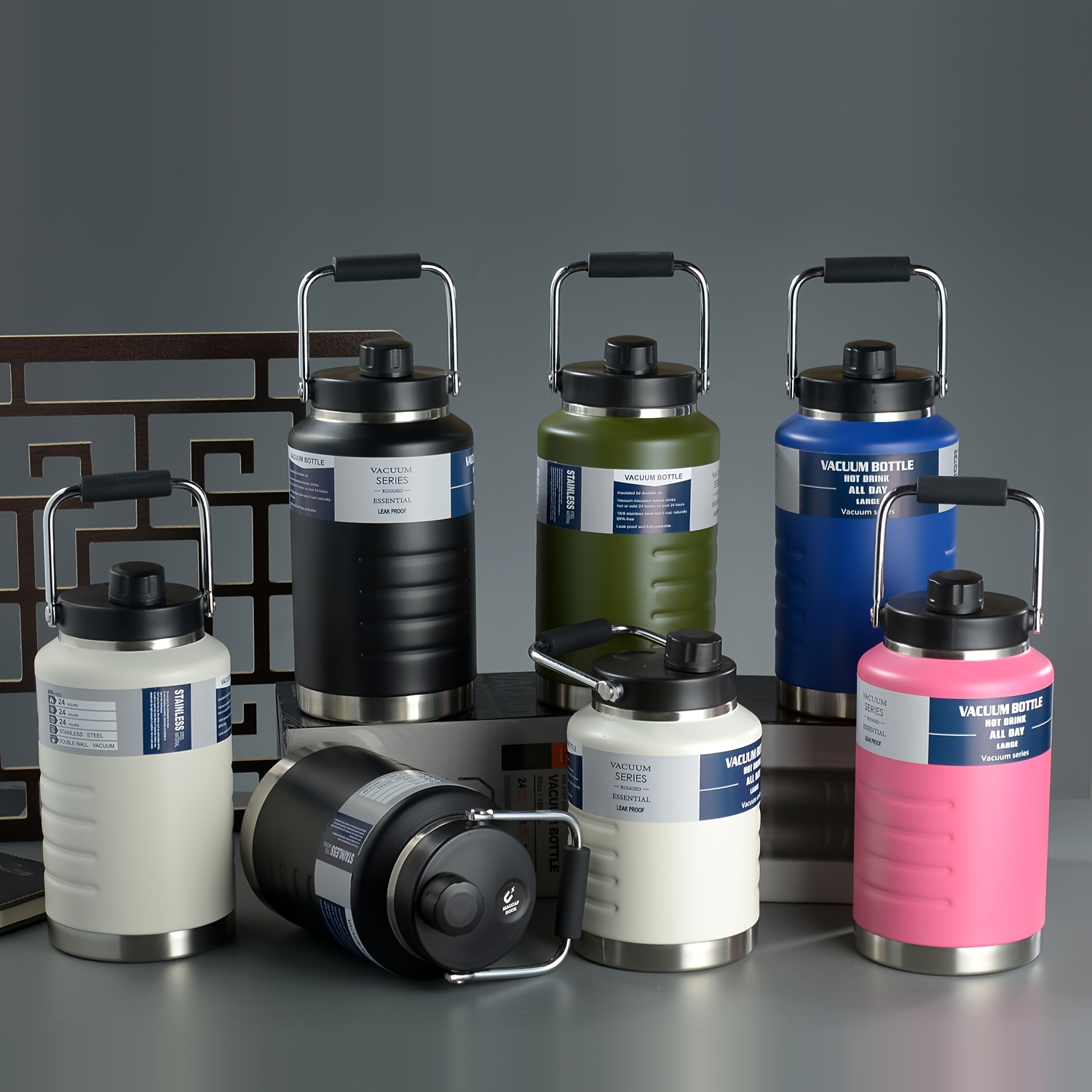 1 large 2000ml water bottle compatible camping gym