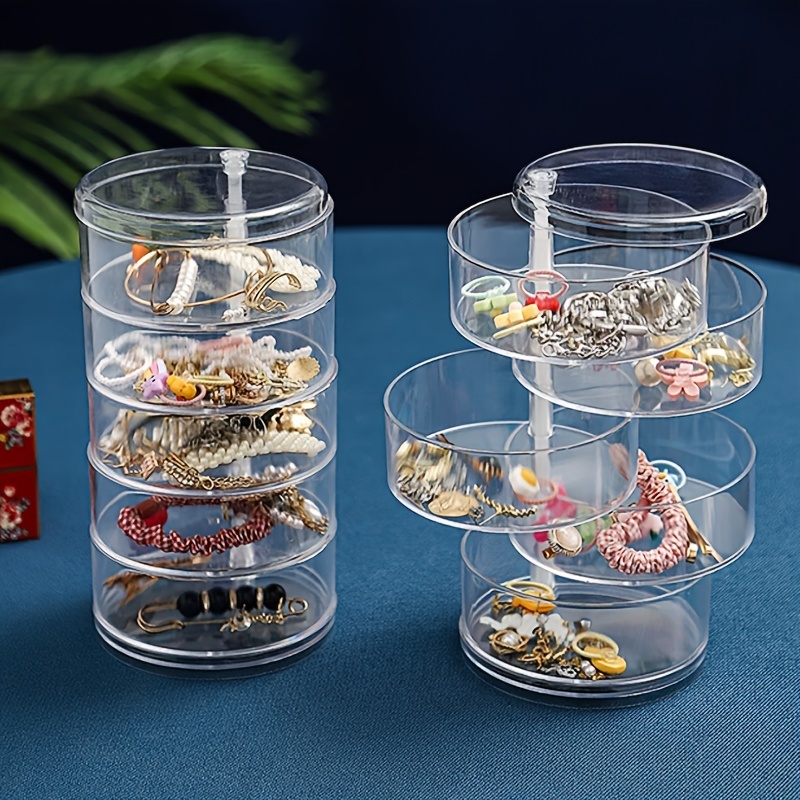 

1pc Jewelry Storage Box, Multi-layer Large Capacity Space-saving Jewelry Box, Hair Accessories Storage Rack