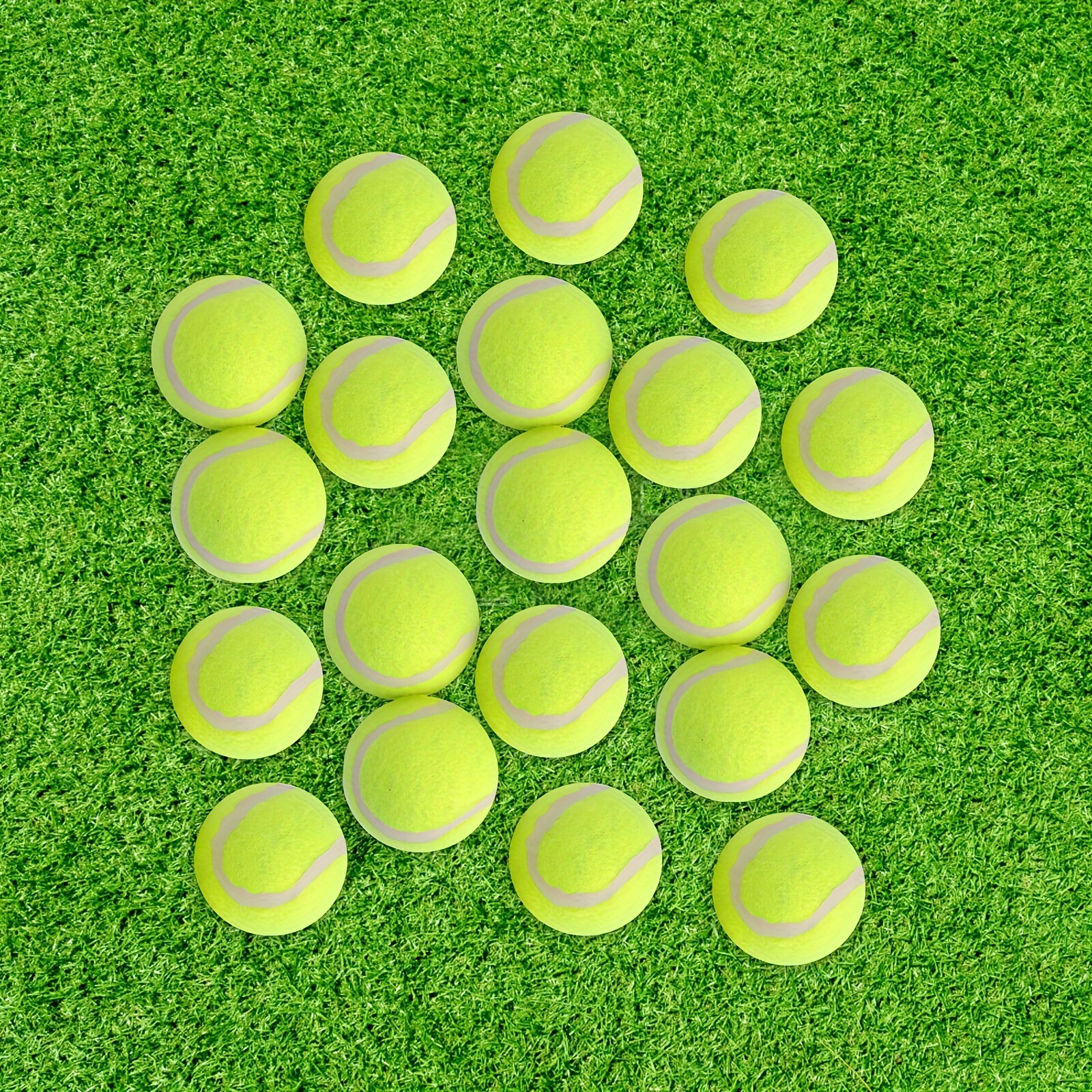 TEMU 20 Pack Dog Tennis Balls Mini Pet Puppy Throw Catch Fetch Toy Gift Training Interactive Throwing Fetching Game Toy