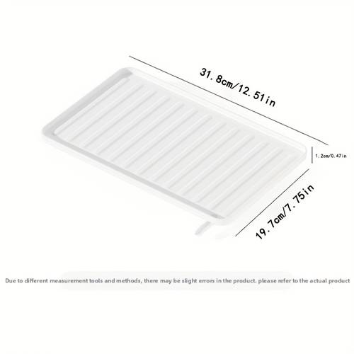 a large multifunctional draining tray for the kitchen suitable for tea fruits and vegetables designed as a rectangular dish rack for bowls and utensils