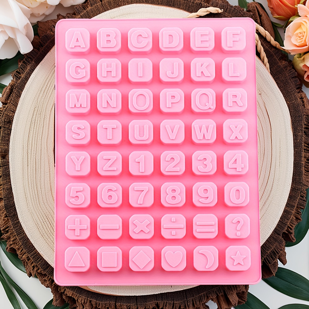 E-shop 1 Stück Harzgießform Buchstaben- Zahlenwürfel Silikonform DIY Alphabet-Anhänger Epoxidharz Gips Handwerk Form Kerzenform Heimdekoration