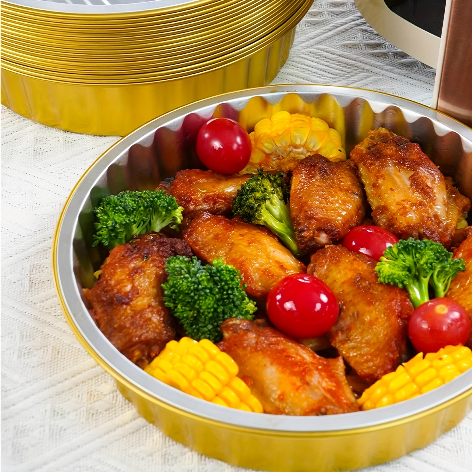 round disposable foil plate heavy duty Temu Mexico