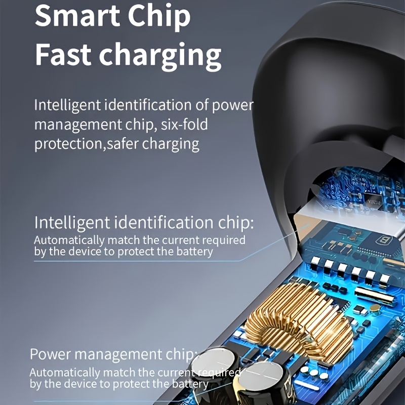 Draadloze Autolader voor Alle Smartphones met FM-Zender, USB/Type-C Snelladen, Handsfree Bellen, Aansteker Voeding, ABS Aansteker Insteek (Geen Batterij) - Smartphone Compatibiliteit, Dubbele USB & Type-C Poorten