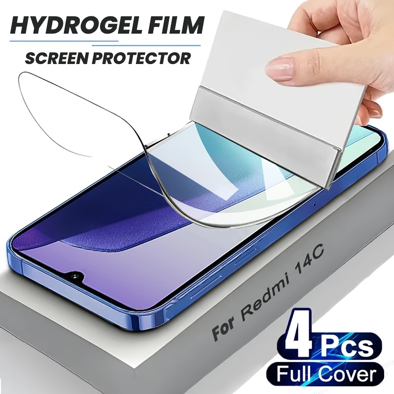 

4-pack Tpu Hydrogel Film Screen Protector For Xiaomi Pro/12/11/11s/10/10s, , Full Coverage, -to-, No White , Soft Protective Film