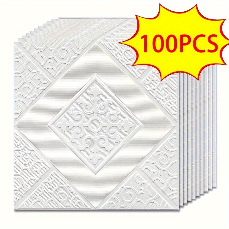 Image of Self-adhesive Wallpaper Waterproof Foam Brick Texture 3d Stereoscopic Wall Sticker Home Decoration, Renovation Wall Sticker Background Wall Ceiling Ceiling Sticker Suitable For Room Bedroom