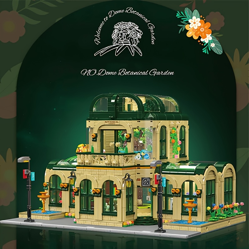 with   3383 pcs bricks modular buildings set assembly block model for christmas halloween birthday gift mk16057 dome   building block toys for diy block