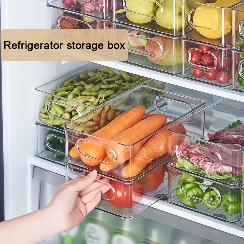 

10pcs Clear Acrylic Organizer Set - , Easy-to- Storage Boxes For Fridge & Pantry - Vegetables, Meats, And Office Supplies, Kitchen Organizers And Storage