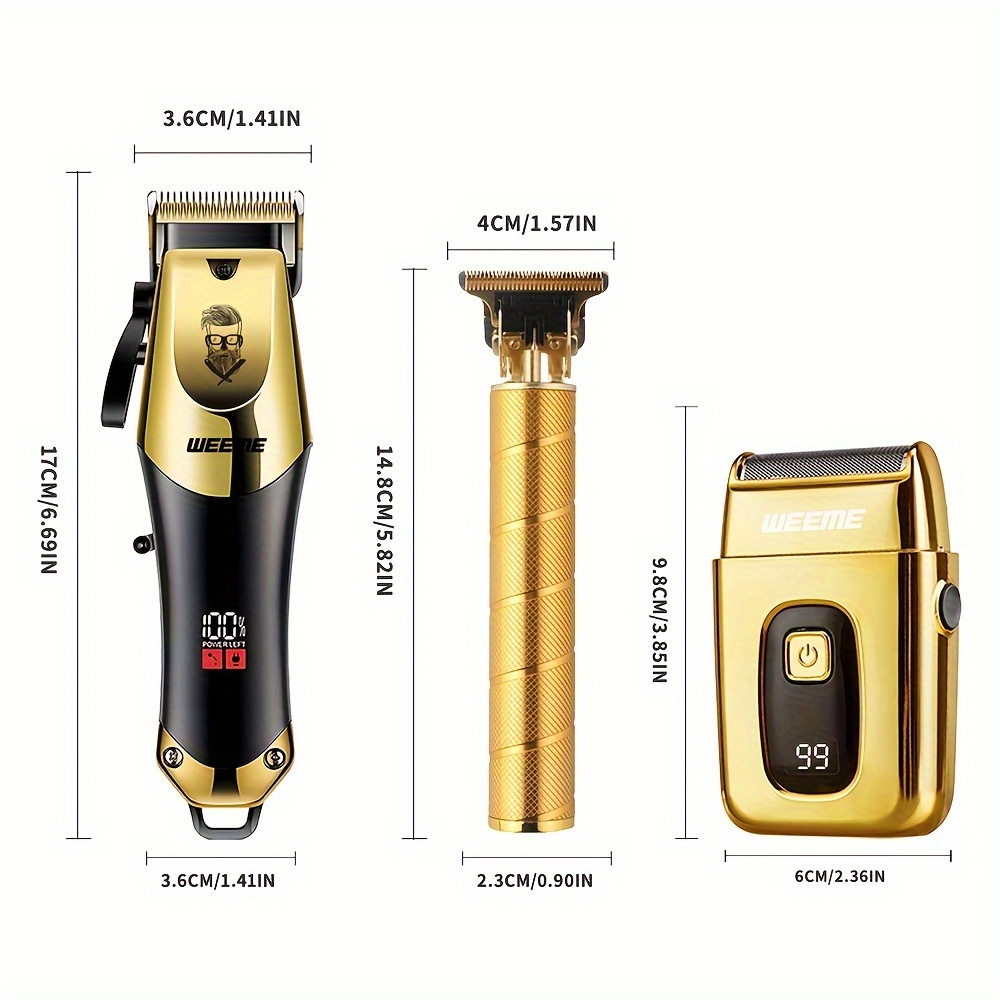 WEEME Professional Hair Clipper, USB Charging Wireless Hair Clipper, Men's HairCutting Kit, Easy to Trim Hair And Beard, Precise Comfort, BirthdayGift, Christmas Gift, Father's Day Gift, for Dad, for Boyfriend - Image 2