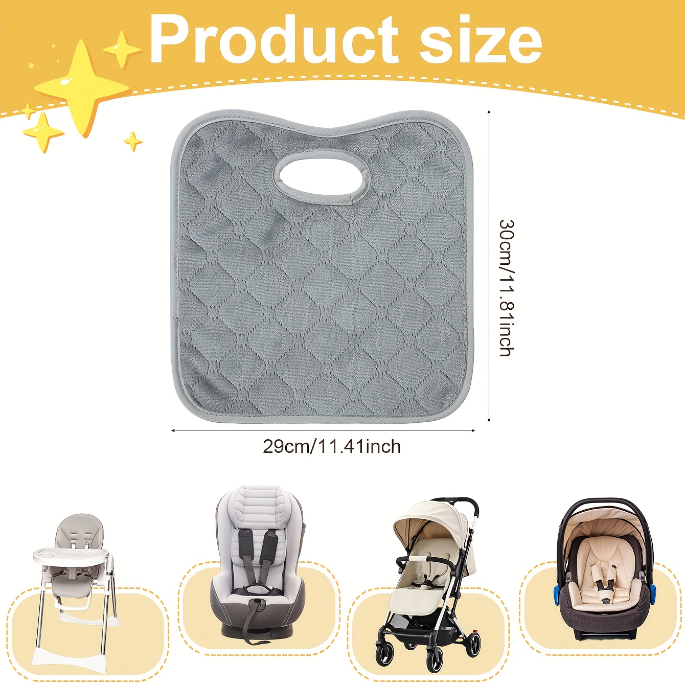 Soft Breathable Pee Pad for Child Safety Seat
