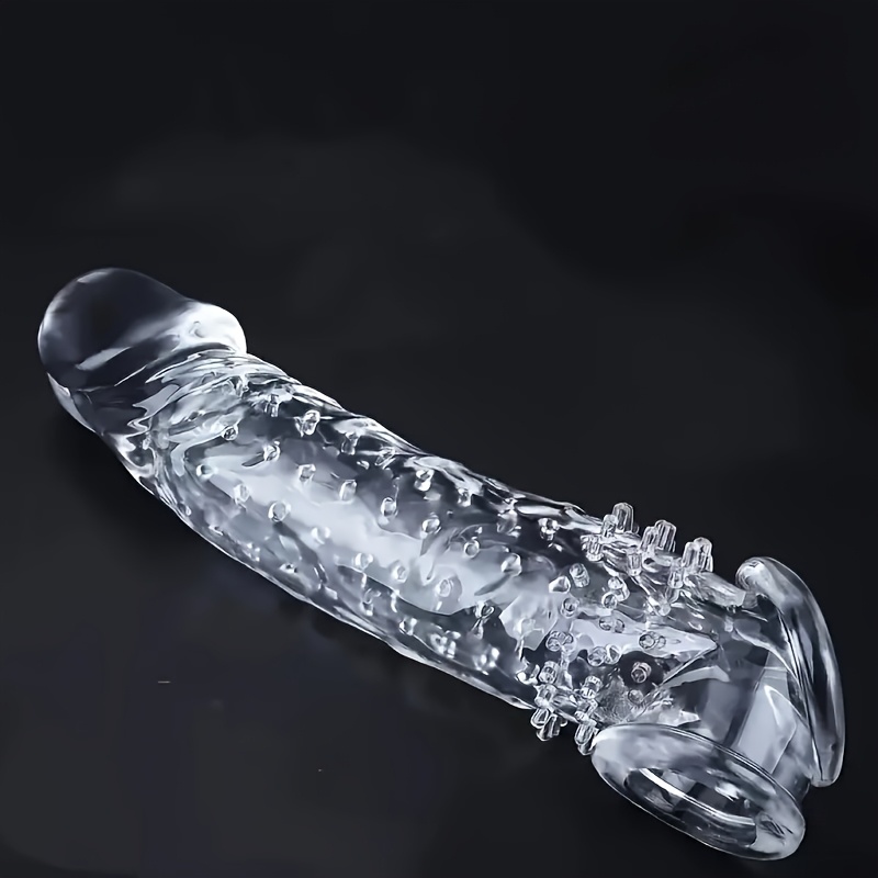 sexy honeymoon suites Textured Vibrating Penis Extension Sleeve