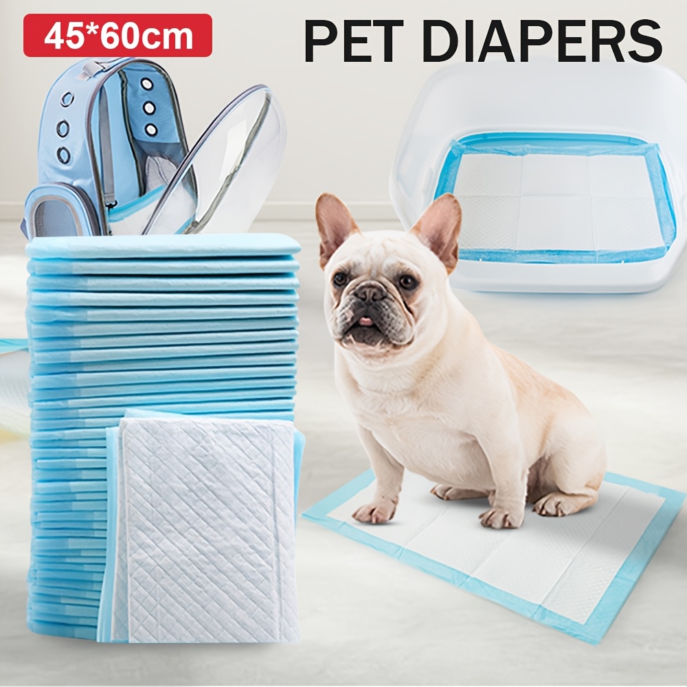 E-shop Basic Hunde- und Welpen Trainingspads, Welpenwindeln, auslaufsicheres 5-Lagen-Design, schnelltrocknende Oberfläche, reguläre Größe (10-100