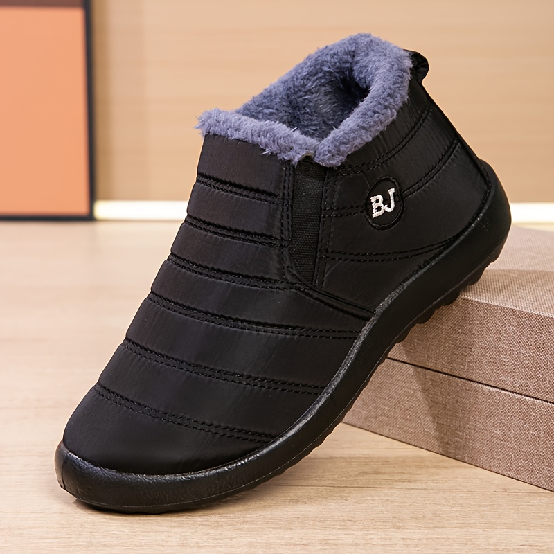 New Winter Fleece-Lined Snow Boots, Casual Outdoor Shoes