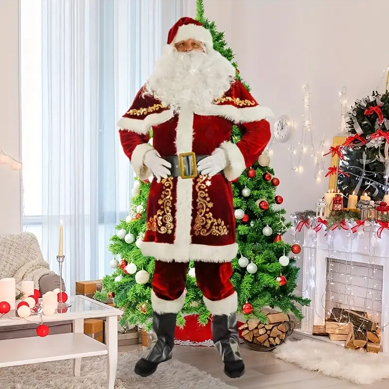 mens christmas costumes fancy dress I LOVE FANCY DRESS LTD Mens Budget Santa Costume, 5 Piece Father Christmas Costume