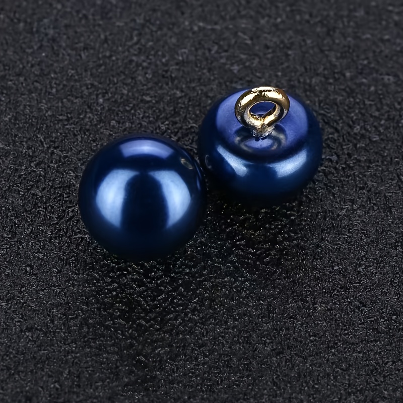 TEMU 7 pezzi Bottoni colorati con perle per Cheongsam, abito, camicia, , abito da sposa, Hanfu, bottoni a piede di rame per cucito a
