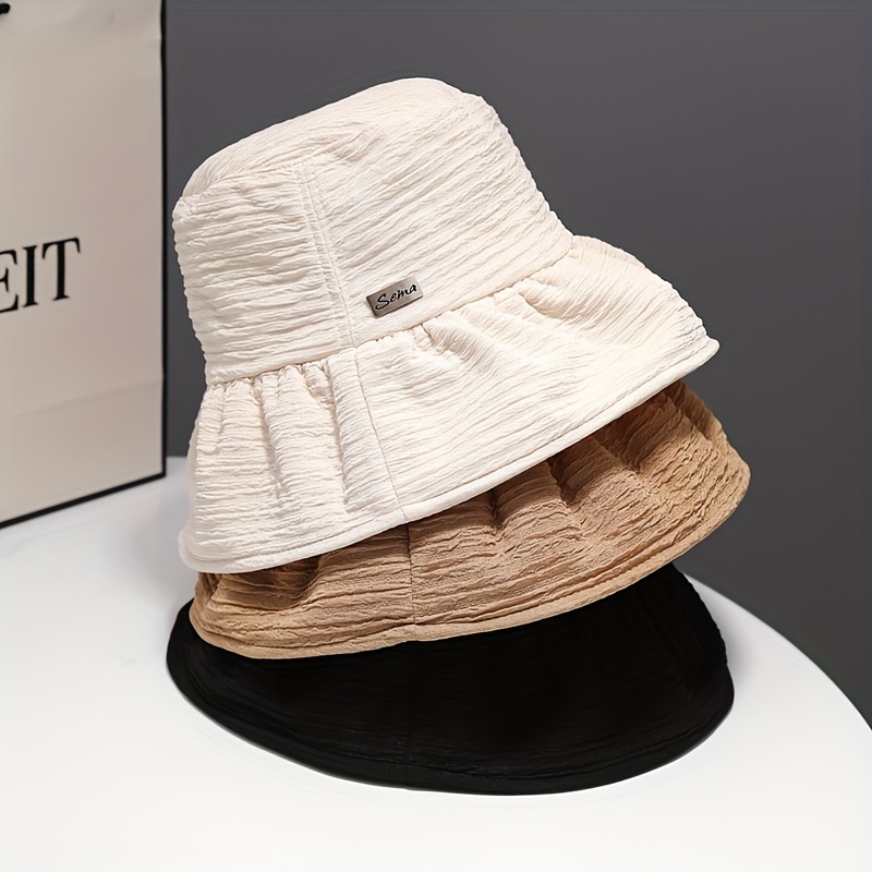 sun protection women bucket hat wide brim hat retro sun hats fisherman cap for outdoor
