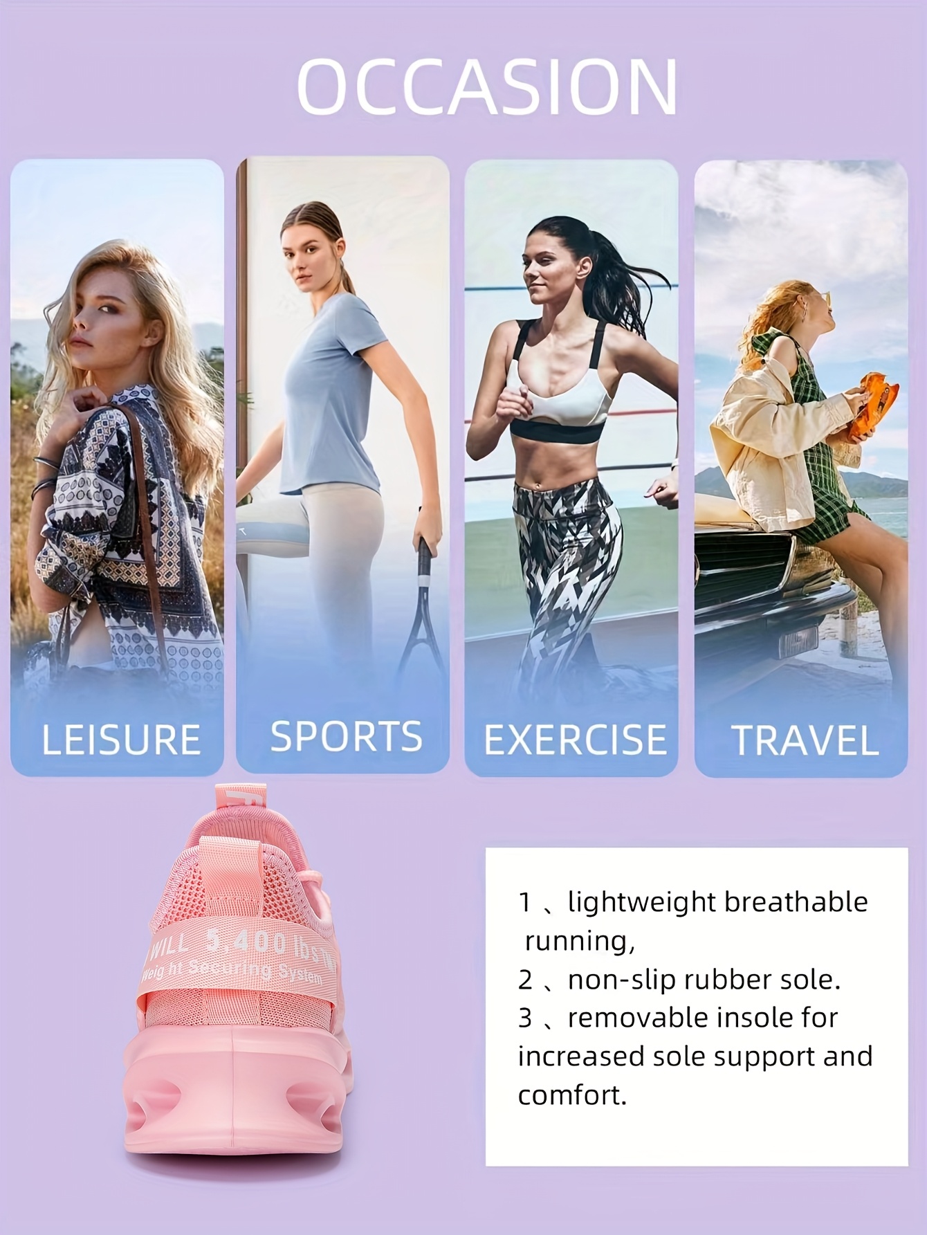 1 pair pink comfortable trendy hole laced casual shoes for men women lightweight breathable low top sneakers   versatile fashion shoes md sole mesh upper   commuting casual attire details 18