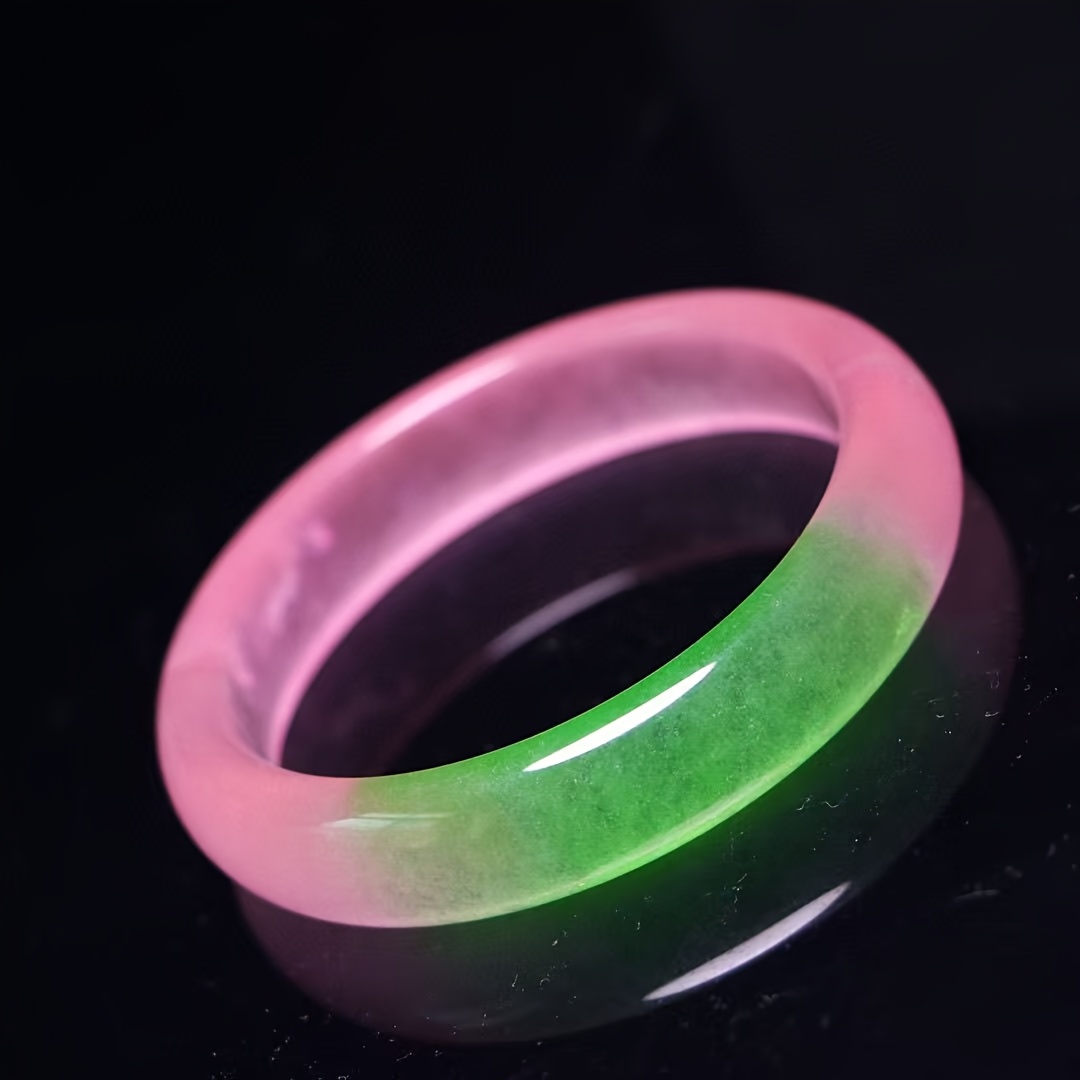 Women's Peach-Colored High Ice Quartzite Bangle, Gift Essential