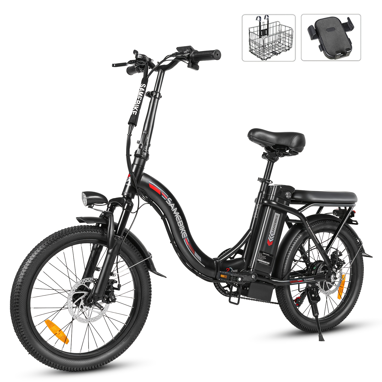 Image of Cy20 20" Foldable Step-through Commuter Electric Bike For Adults, Lightweight Portable With 36v 13ah Removable Battery