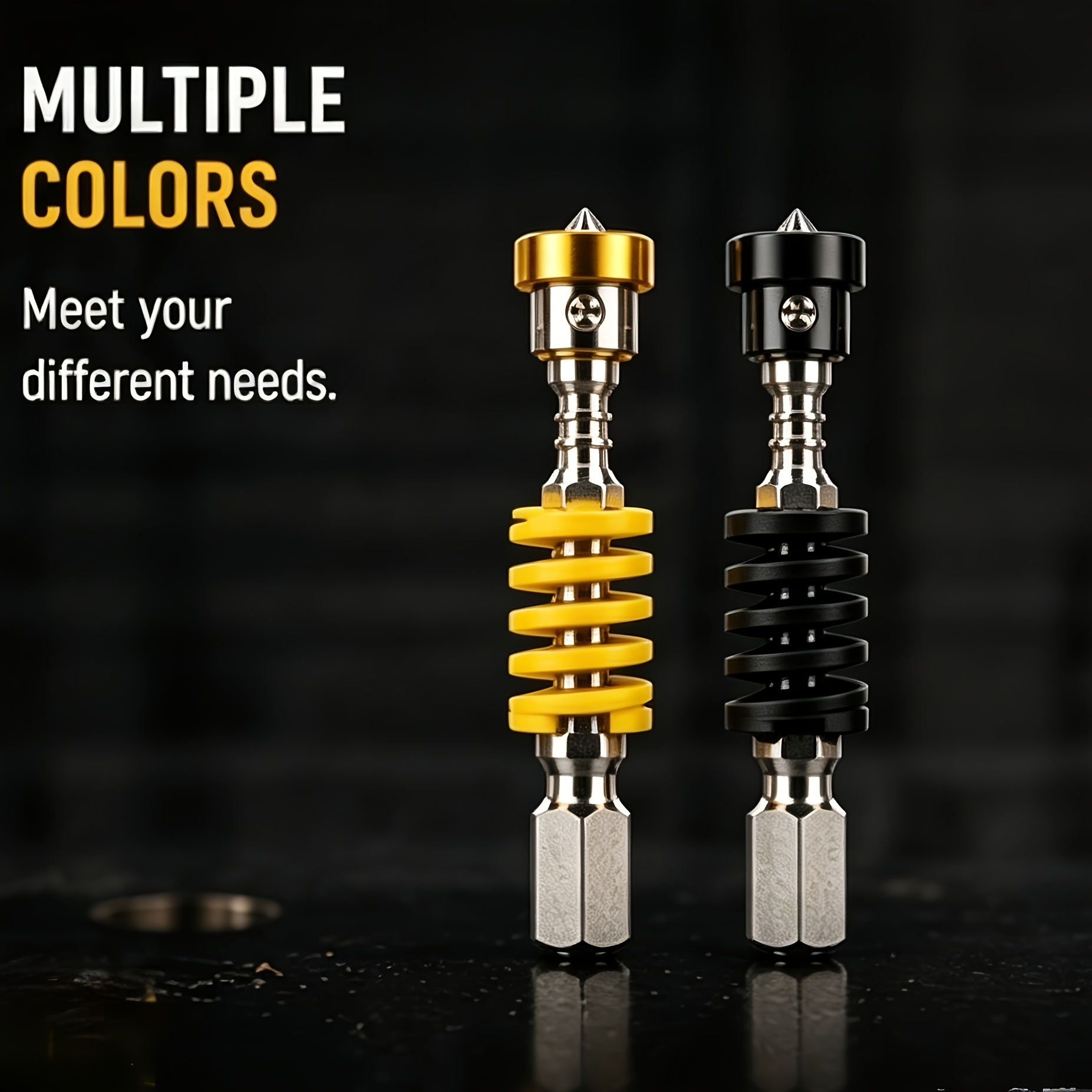 TEMU 2pcs Professional Magnetic Screw Fixture Set 1/4 Hex Shank Quick Release Drill Bit Positioning Tool