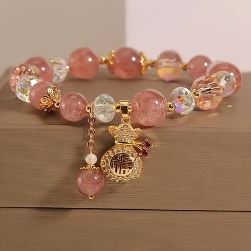vintage bohemian quartz bracelet with pendant suitable for daily wear parties and banquets