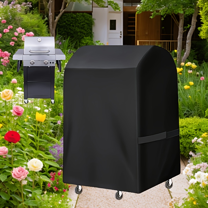 TEMU 1 pz Copertura per barbecue a gas semi- resistente per barbecue adatta alla maggior parte delle marche, copertura per mobili da esterno