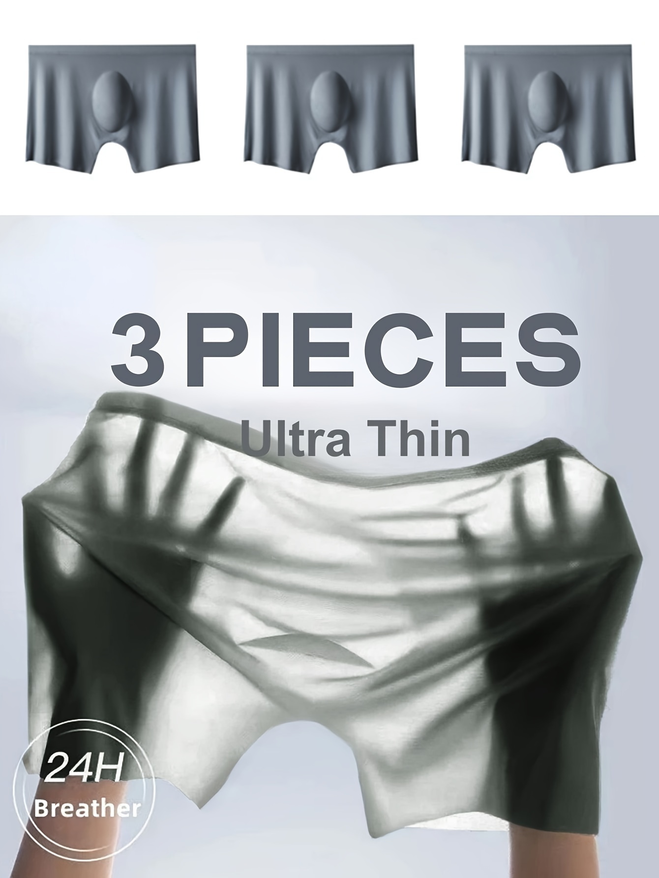 3D SEAMLESS POUCH - Men's Ultra Thin Seamless Ice Silk Underpants