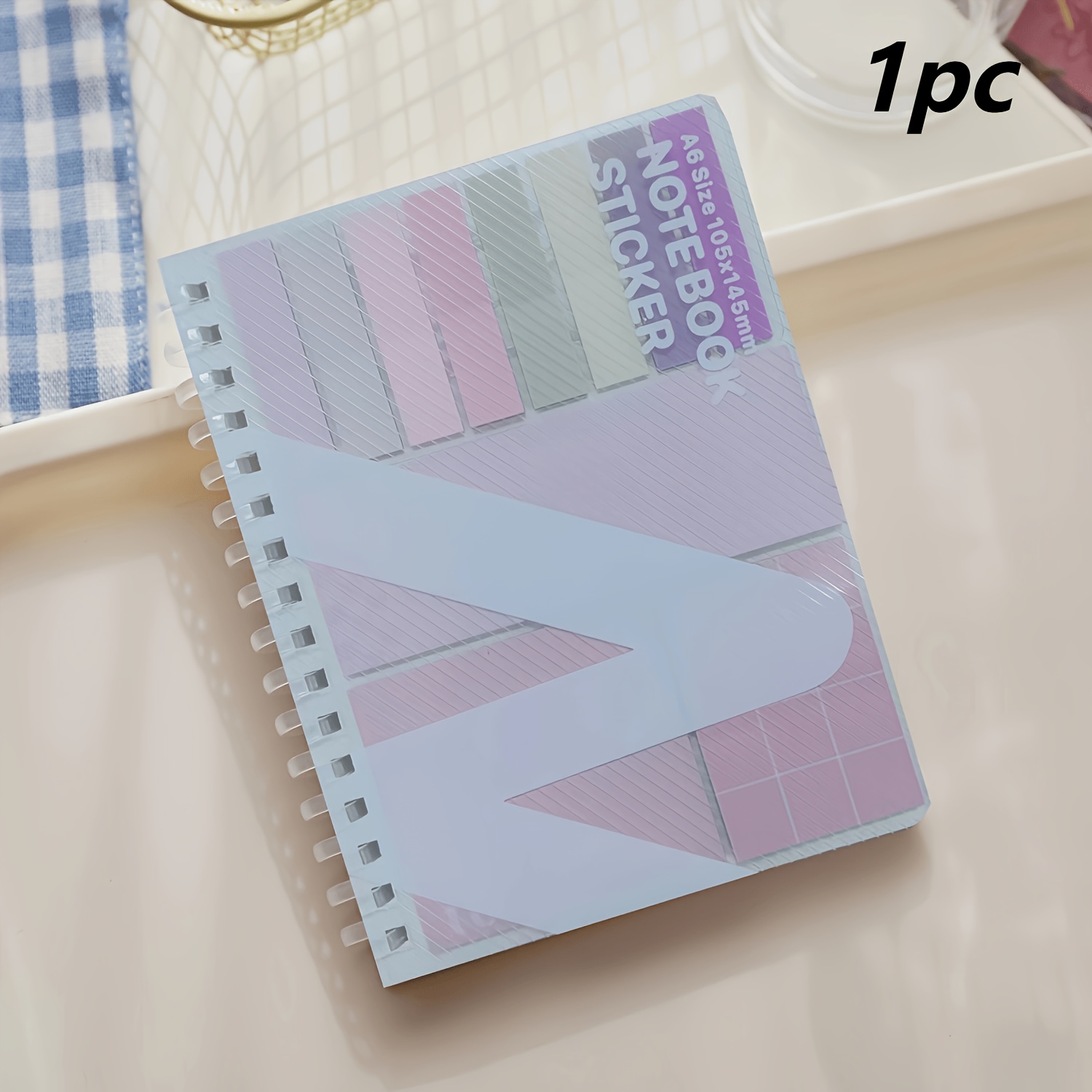 TEMU 280-sheet Pet- Multi-functional Note Book (220 Sticky Notes + 60 Writing Pages) - Coil-bound Design For Easy Page Turning - Portable, Durable &