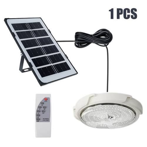 imagen del artículo luz solar de techo de 13 cm, luz led ultra para interior/exterior, control inteligente de , ideal para dormitorio, pasillo y jardín, con control remoto, regulable y temporizador, luz solar de techo