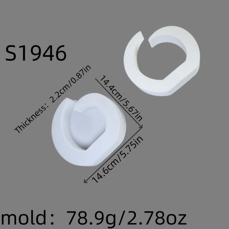 E-shop Harz-Silikonform Geometrie Kerzenhalterform DIY Epoxidharz-Dekorationsform DIY Gips-Kerzenhalter-Ornament-Silikonform S1946