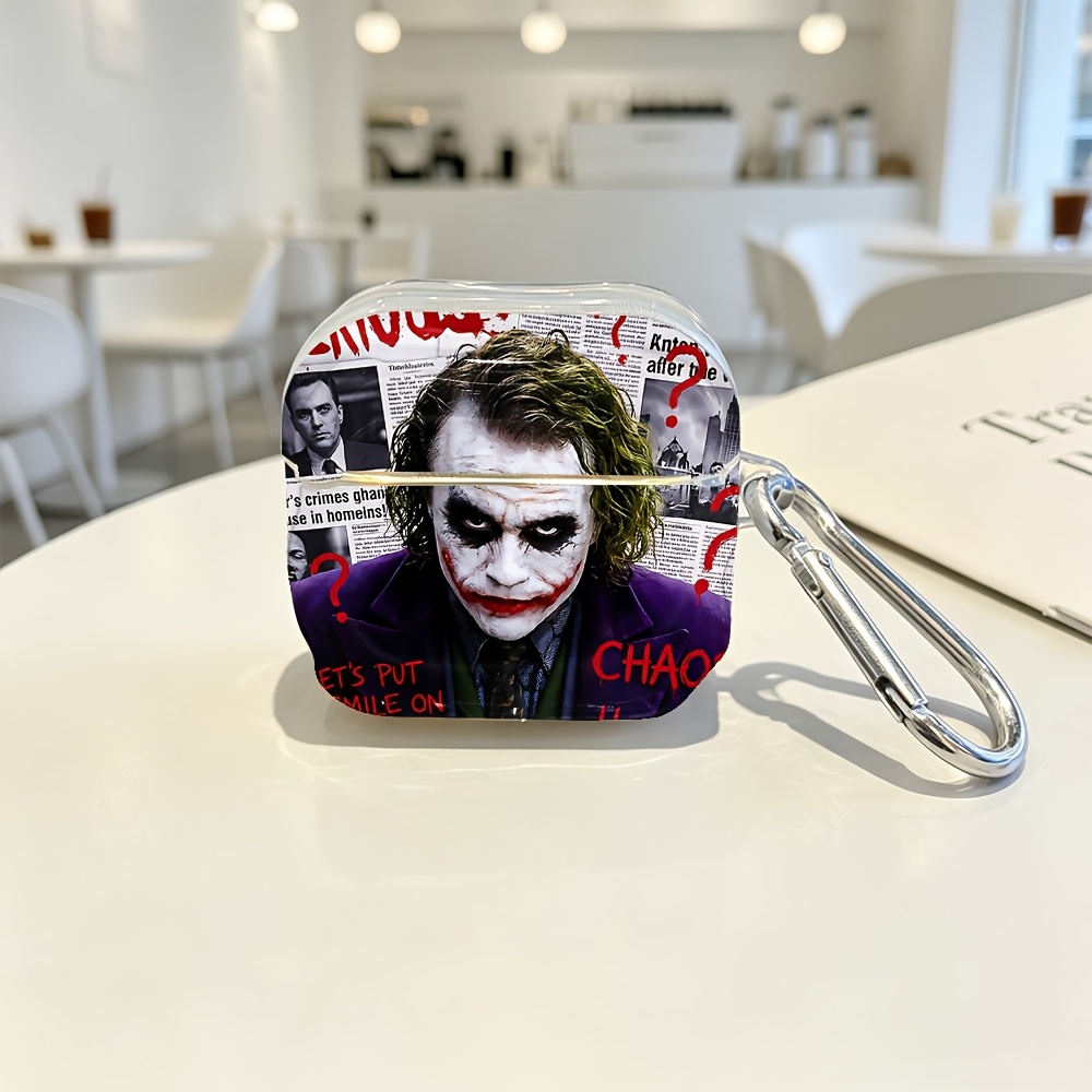 TEMU Wb Joker Protective Case Cover For Airpods 1/2/3/4/pro/ Tpu Texture Lightweight And Durable Anti-scratch Shockproof Earphone Charging Box