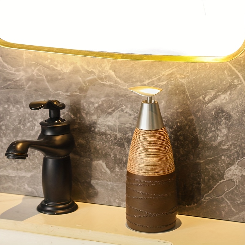 TEMU Bouteilles à pompe manuelle pratiques, portables, robustes et rechargeables, idéales pour huile de massage, shampooing, lotion et autres