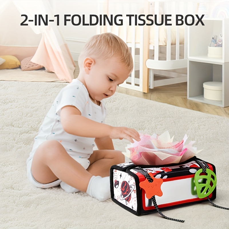  EXCEART Caja de pañuelos de bricolaje para bebés, caja de pañuelos  para bebés, soporte para pañuelos de madera para niños, soporte de pañuelos  de madera hecho a mano, caja de pañuelos
