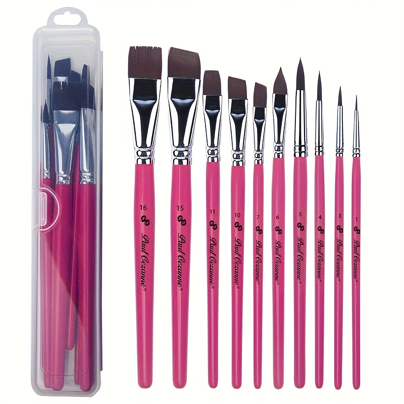 12-teiliges Pinsel-Set Für Gesichts- & Körperbemalung – Perfekt Für Halloween, Cosplay, Kunst & Make-up Mit 6 Verschiedenen Größen