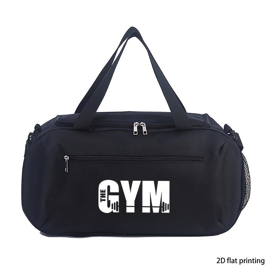 Image of Pattern Printed Handbag, Adjustable Shoulder Strap, Large Capacity Travel Duffel Crossbody Bag, Suitable For Gym, Sports, Daily And Travel, Gym Storage Bag, Christmas Gift For Him (2d Flat Printing)