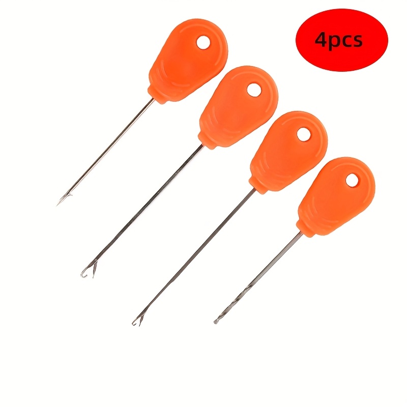 Image of 4pcs/set European Carp Fishing Hook Needle Threader Additions Baiting Fishing Kit Fishing Supplies, Without Battery