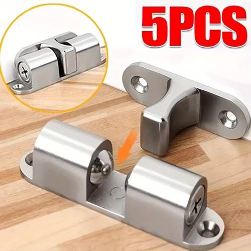 5pcs 40mm double ball door lock for furniture cabinet closet door adjustable tension brass door
