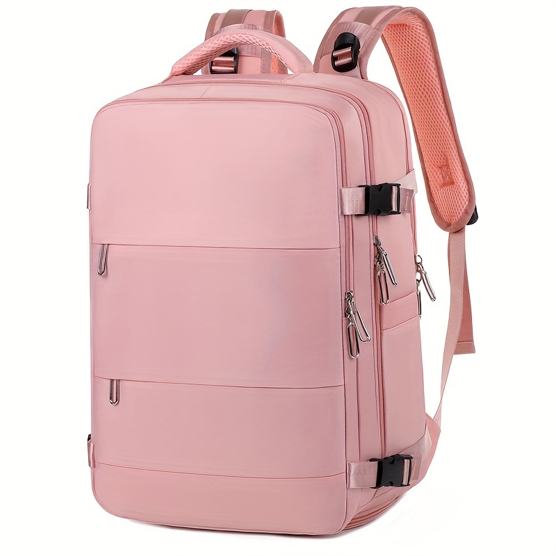 minimalist solid color backpack all match large capacity outdoor trip rucksack for women daily use school backpack