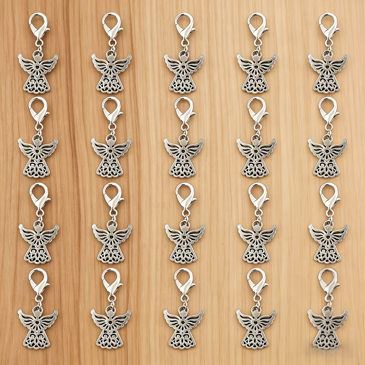 Image of 20pcs Guardian Keychains / Baptism Party Keychains, Wedding Party Decorations, Birthday Party Gifts, Thanksgiving Gifts, Baptism/communion Guest Favors